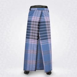Handloom Lungi-Dustu Blue  Horizonte Greish Blue Cotton 